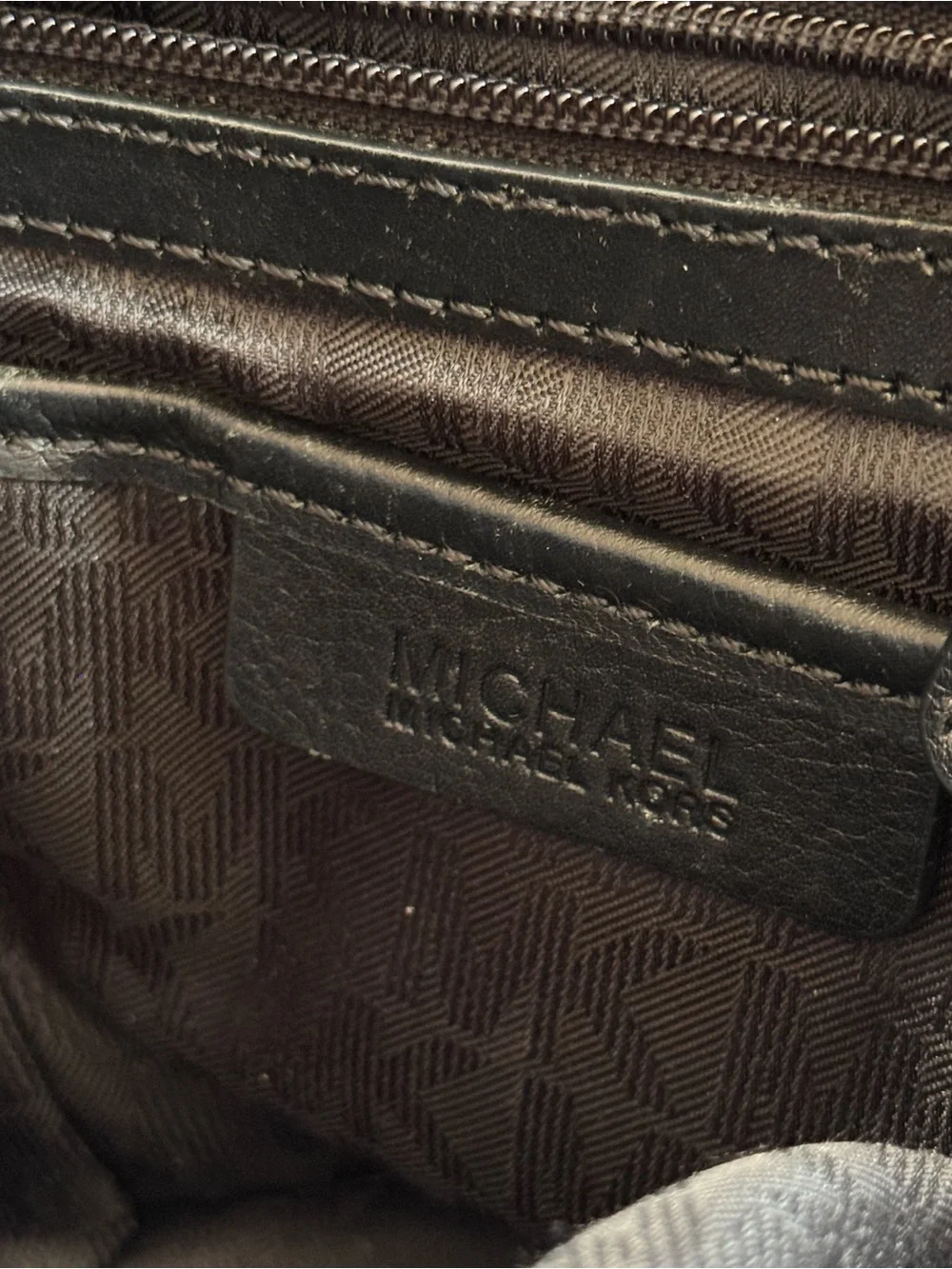 Michael Kors Jet Set East West Tote Shoulder Bag Purse Black Silver Hardware